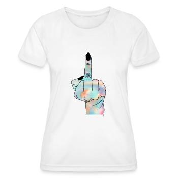 Doigt de sorcière - T-shirt sport Femme - blanc - Devant - AI Model Female 172 dark (172cm)