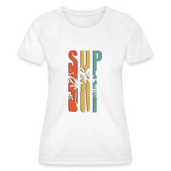 SOUPER - T-shirt sport Femme - blanc - Devant - AI Model Female 172 dark (172cm)