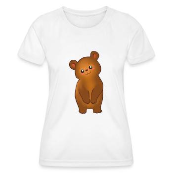 Teddy Bär cute - Frauen Funktions-T-Shirt - Weiß - Vorne - AI Model Female 172 dark (172cm)