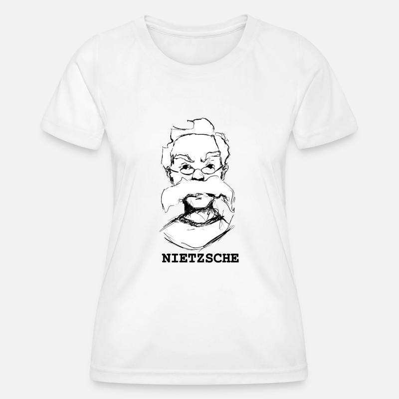 Nietzsche - Women's Functional T-Shirt - white