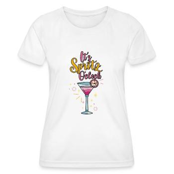 C’est Spritz O’clock 4 - T-shirt sport Femme - blanc - Devant - AI Model Female 172 dark (172cm)