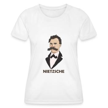 Nietzsche - T-shirt sport Femme - blanc - Devant - AI Model Female 172 dark (172cm)