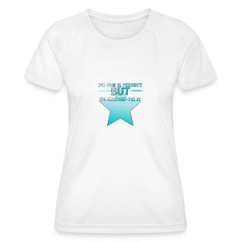 Self confidence - Women's Functional T-Shirt - white - Front - AI Model Female 172 dark (172cm)