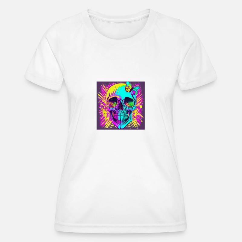 Skull - Women's Functional T-Shirt - white