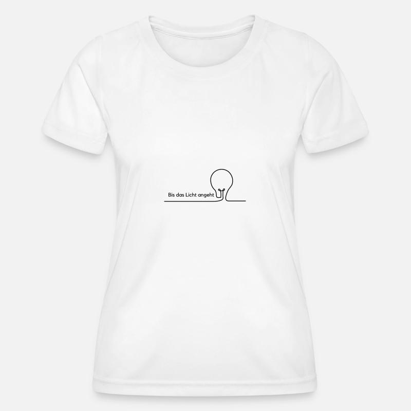 'Til the lights come on - Women's Functional T-Shirt - white