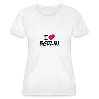 I love Berlin / Ich liebe Berlin - Women's Functional T-Shirt - white - Front - AI Model Female 172 dark (172cm)