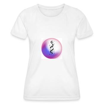 Magischer Kristall - Frauen Funktions-T-Shirt - Weiß - Vorne - AI Model Female 172 dark (172cm)