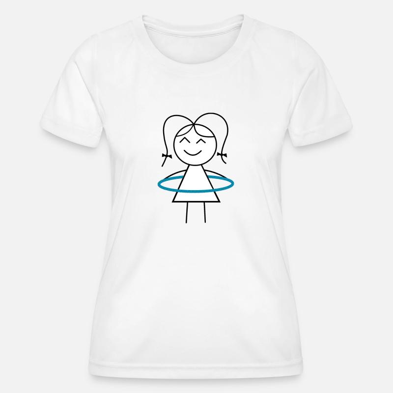hula hoop - Women's Functional T-Shirt - white