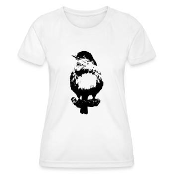 Oiseaux Robin Oiseaux Observation De la nature animale - T-shirt sport Femme - blanc - Devant - AI Model Female 172 dark (172cm)