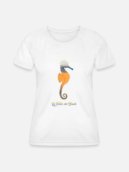 Der Seepferdchen-Test - Frauen Funktions-T-Shirt - Weiß