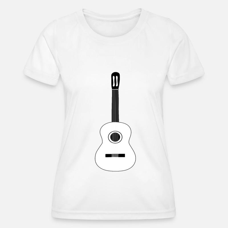 Guitar - Women's Functional T-Shirt - white
