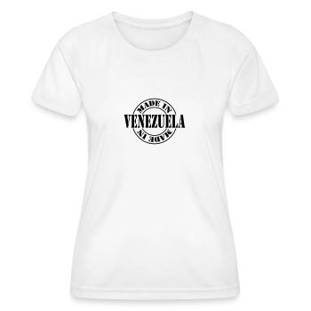 made in venezuela m1k2 - Women's Functional T-Shirt - white - Front - AI Model Female 172 dark (172cm)