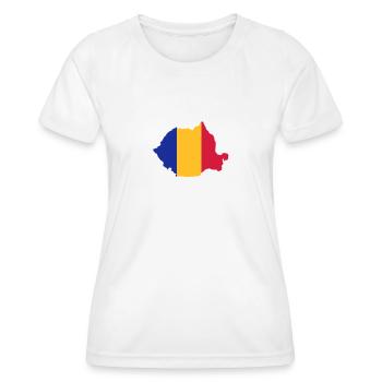 Rumänien - Frauen Funktions-T-Shirt - Weiß - Vorne - AI Model Female 172 dark (172cm)