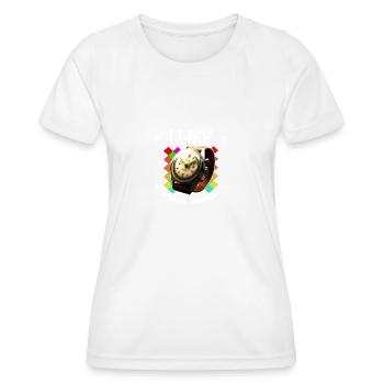 Vintage Watch Design for Watch Collectors - Women's Functional T-Shirt - white - Front - AI Model Female 172 dark (172cm)