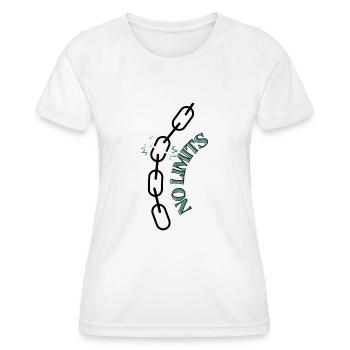 No limits - Frauen Funktions-T-Shirt - Weiß - Vorne - AI Model Female 172 dark (172cm)