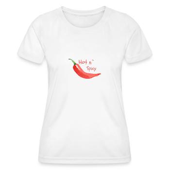 Hot n Spicy - Women's Functional T-Shirt - white - Front - AI Model Female 172 dark (172cm)