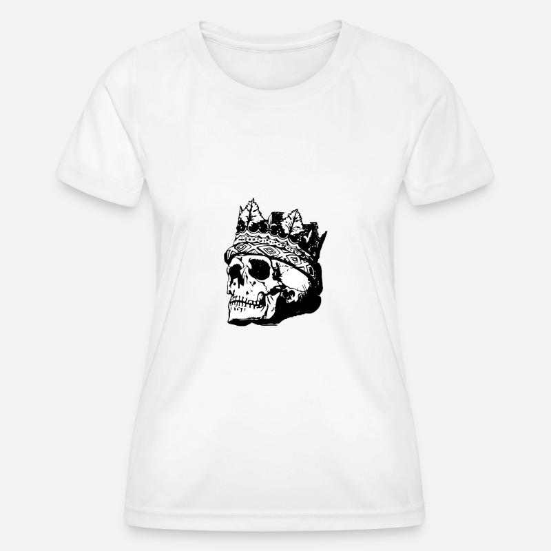 skull - Women's Functional T-Shirt - white