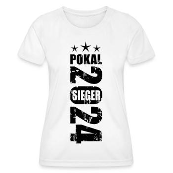 Pokalsieger 2024 - Frauen Funktions-T-Shirt - Weiß - Vorne - AI Model Female 172 dark (172cm)