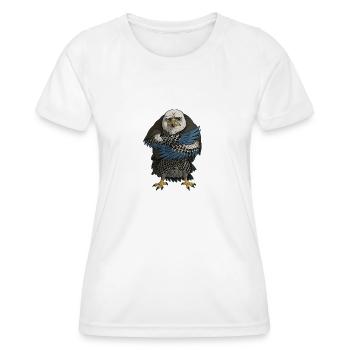 Le Faukon de Notre Dame - T-shirt sport Femme - blanc - Devant - AI Model Female 172 dark (172cm)