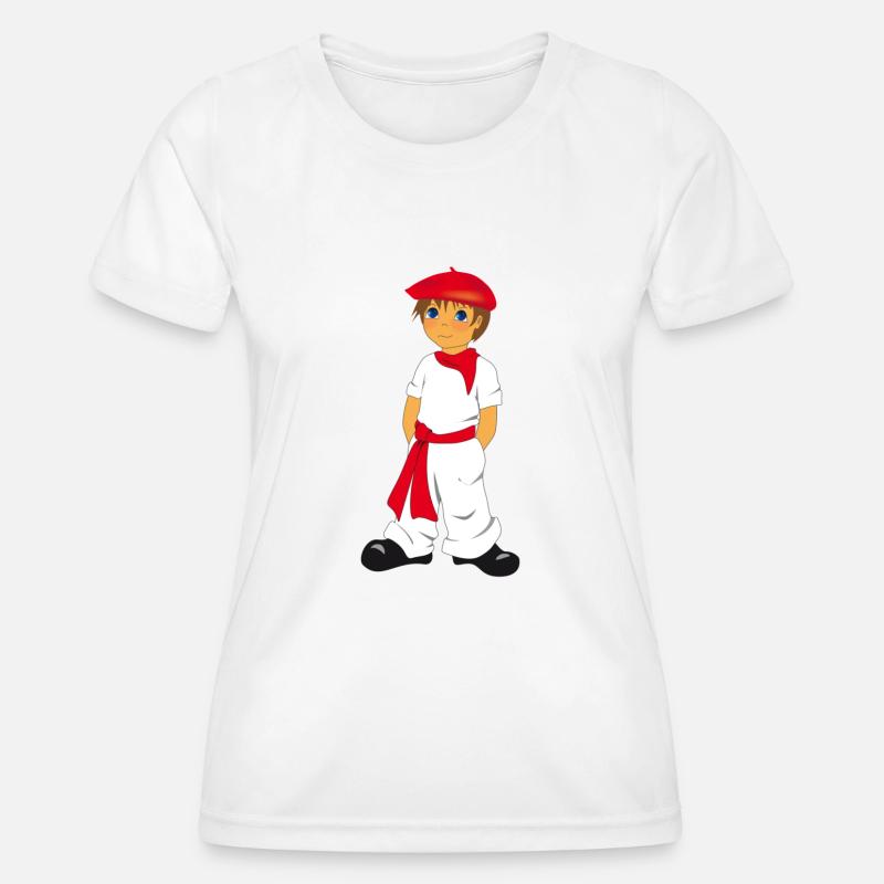 P'tit Basque - Women's Functional T-Shirt - white