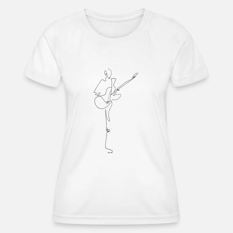 Guitar - Women's Functional T-Shirt - white