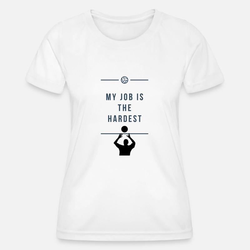 Volleyball Setter - Women's Functional T-Shirt - white