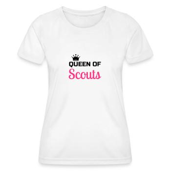 scout / scouting / scoutisme / guide - T-shirt sport Femme - blanc - Devant - AI Model Female 172 dark (172cm)