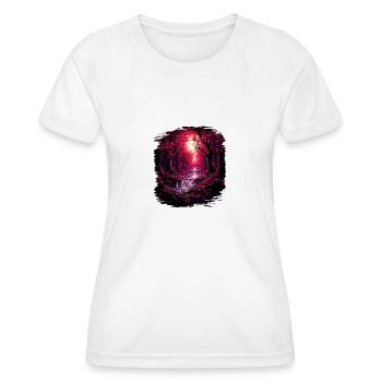 funky fun hippie festival joke birthday present - Frauen Funktions-T-Shirt - Weiß - Vorne - AI Model Female 172 dark (172cm)