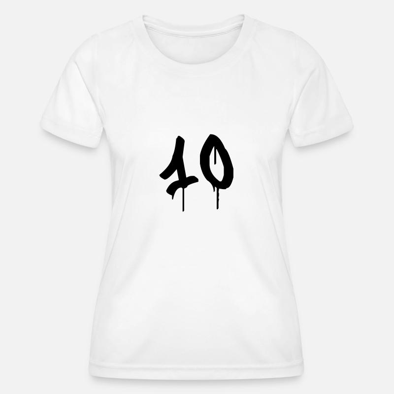 Graffiti: 10 - Women's Functional T-Shirt - white