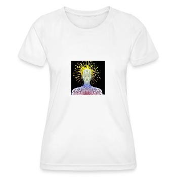 Künstliche Intelligenz - Frauen Funktions-T-Shirt - Weiß - Vorne - AI Model Female 172 dark (172cm)