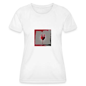 Bloody Heart - Frauen Funktions-T-Shirt - Weiß - Vorne - AI Model Female 172 dark (172cm)