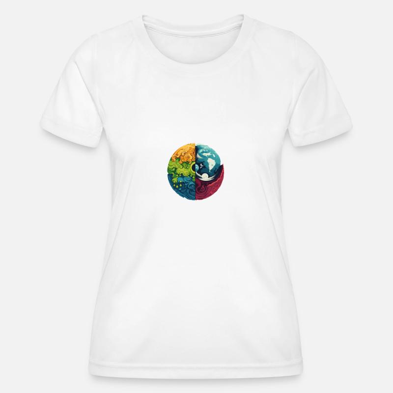 Earth Elements - Women's Functional T-Shirt - white