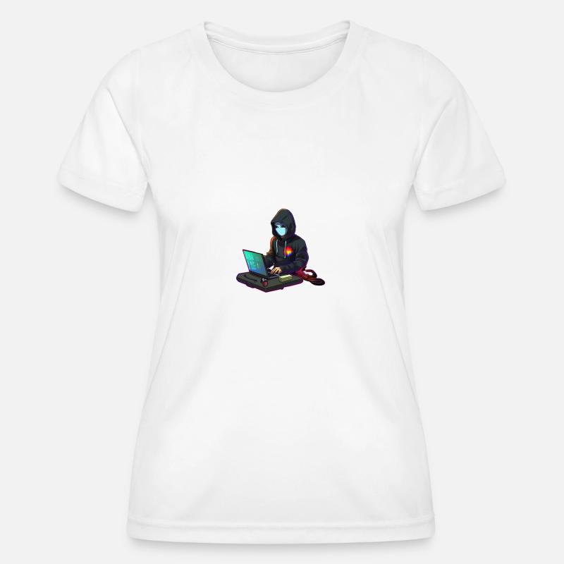 Concentrated Coder - Women's Functional T-Shirt - white