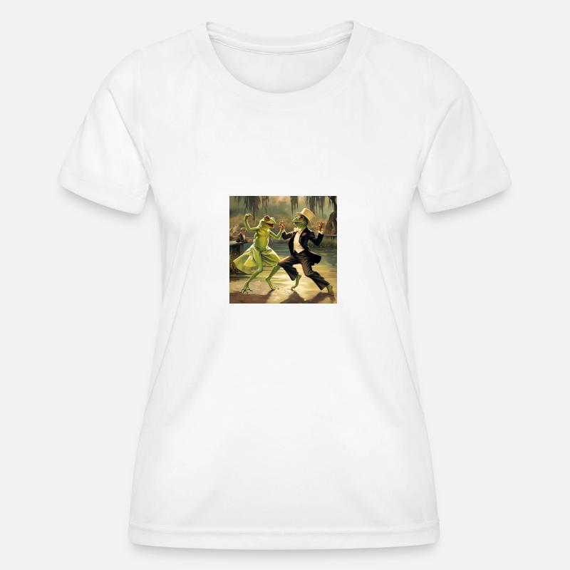 Frogs dancing - Women's Functional T-Shirt - white