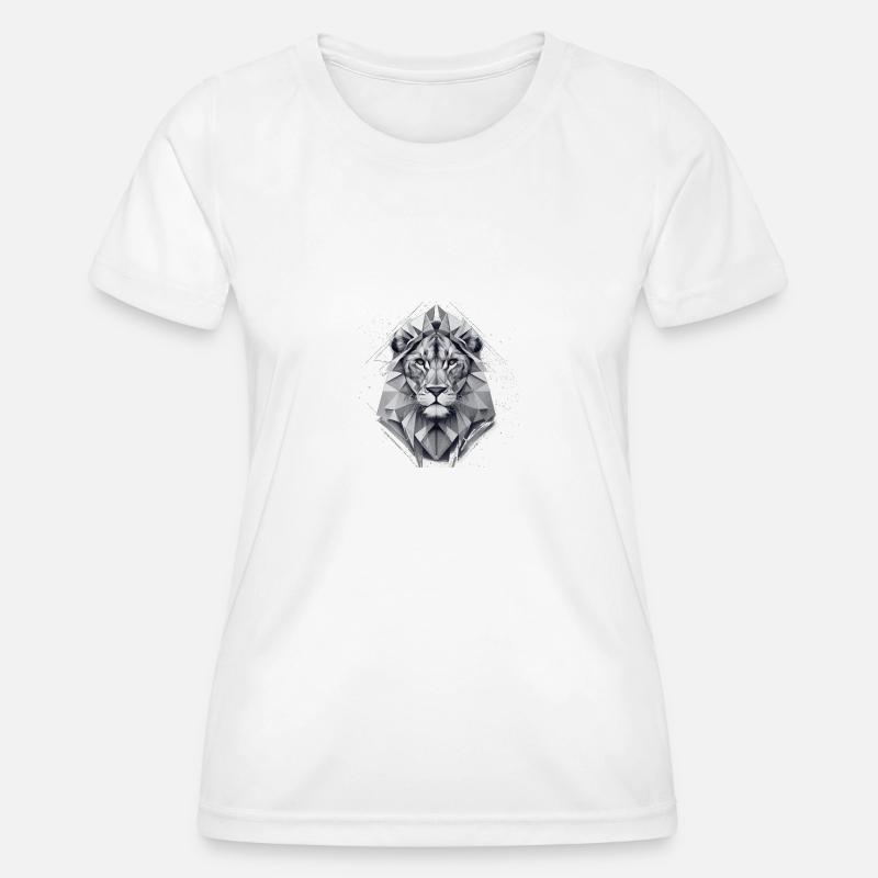 Geo_Löwe_2 - Women's Functional T-Shirt - white
