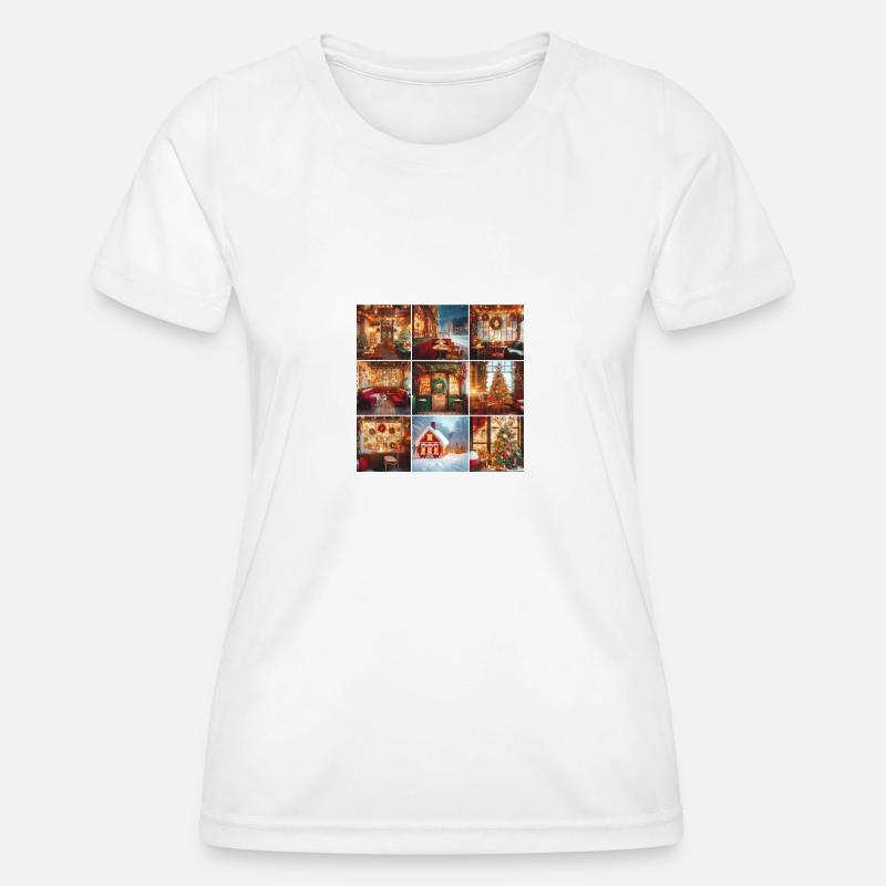 Winter Café - Women's Functional T-Shirt - white