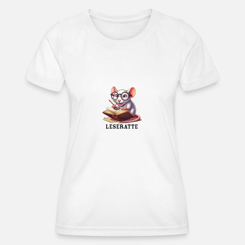Bookworm - Women's Functional T-Shirt - white