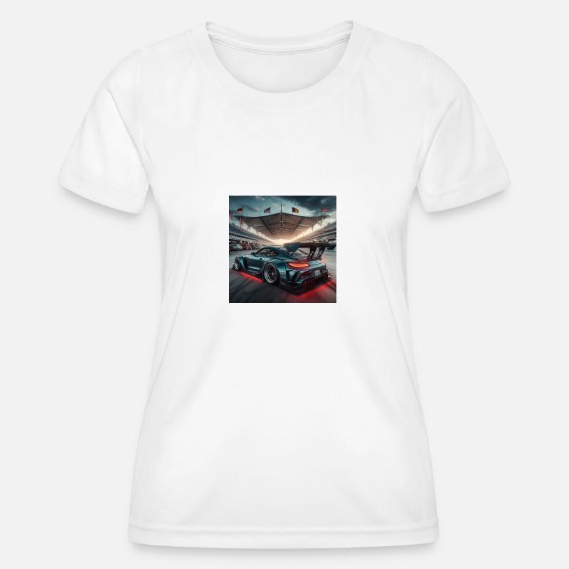 Car - Women's Functional T-Shirt - white