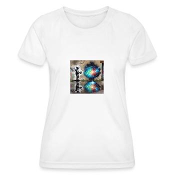 Kein Banksy - Fischen nach Sternen - Frauen Funktions-T-Shirt - Weiß - Vorne - AI Model Female 172 dark (172cm)
