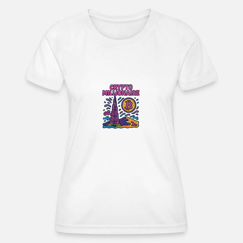 Dubai crypto - Women's Functional T-Shirt - white
