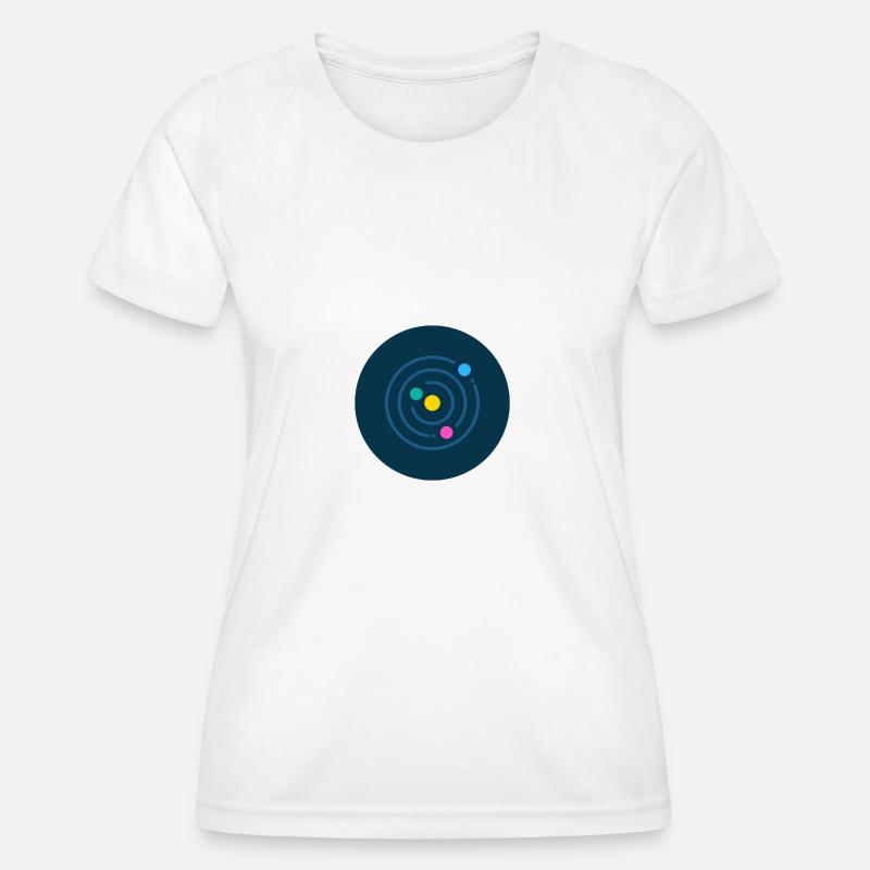 Minimalist Solar system - Women's Functional T-Shirt - white