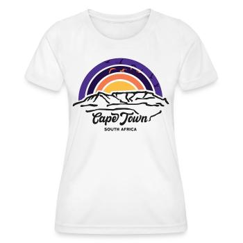 Cape Town, Cape Town, South Africa, Table Mountain, Hiking - Women's Functional T-Shirt - white - Front - AI Model Female 172 dark (172cm)
