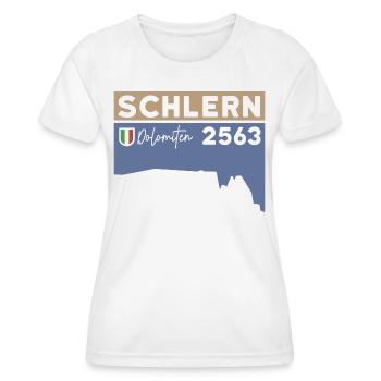 Schlern Sciliar Dolomiten Höhe Wanderung Südtirol - Frauen Funktions-T-Shirt - Weiß - Vorne - AI Model Female 172 dark (172cm)