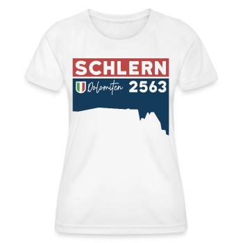 Schlern Sciliar Dolomiten Höhe Wanderung Südtirol - Frauen Funktions-T-Shirt - Weiß - Vorne - AI Model Female 172 dark (172cm)