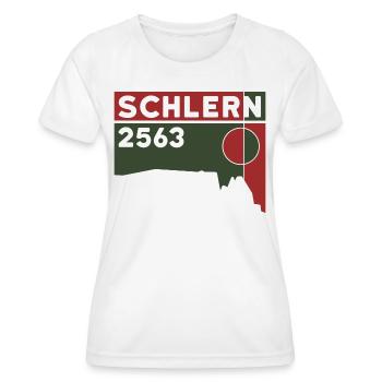 Sciliar Sciliar Dolomites altitude randonnée Tyrol du Sud - T-shirt sport Femme - blanc - Devant - AI Model Female 172 dark (172cm)