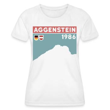 Aggenstein Summit Tour Grän Randonnée avec des enfants - T-shirt sport Femme - blanc - Devant - AI Model Female 172 dark (172cm)