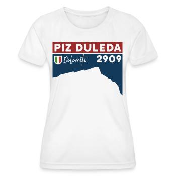 Piz Duleda Tour Randonnée Dolomites Souvenirs - T-shirt sport Femme - blanc - Devant - AI Model Female 172 dark (172cm)