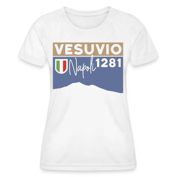 Wandern Vesuv Vesuvio Neapel Vulkan Berg Souvenir - Frauen Funktions-T-Shirt - Weiß - Vorne - AI Model Female 172 dark (172cm)