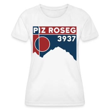 Piz Roseg Ski Tour, Alpine Tour, Hike Bernina - Women's Functional T-Shirt - white - Front - AI Model Female 172 dark (172cm)