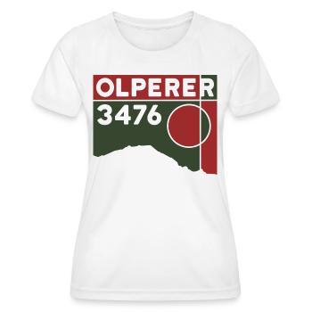 Olperer Hochtour Besteigung Normalweg Souvenir - Frauen Funktions-T-Shirt - Weiß - Vorne - AI Model Female 172 dark (172cm)